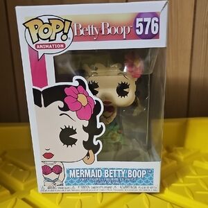 Funko Mermaid Betty Boop Pop! Figure with Pink and Green Accents